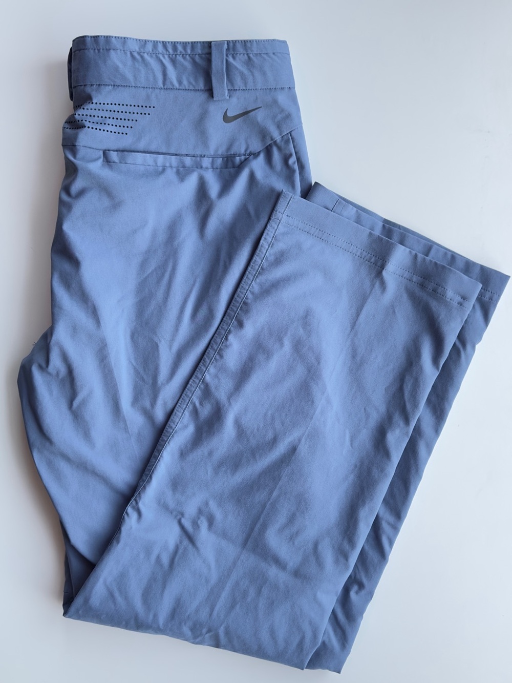 Nike Men’s Adaptive Tiger Wood Gold Pant Chinos Light Blue Performance Pants